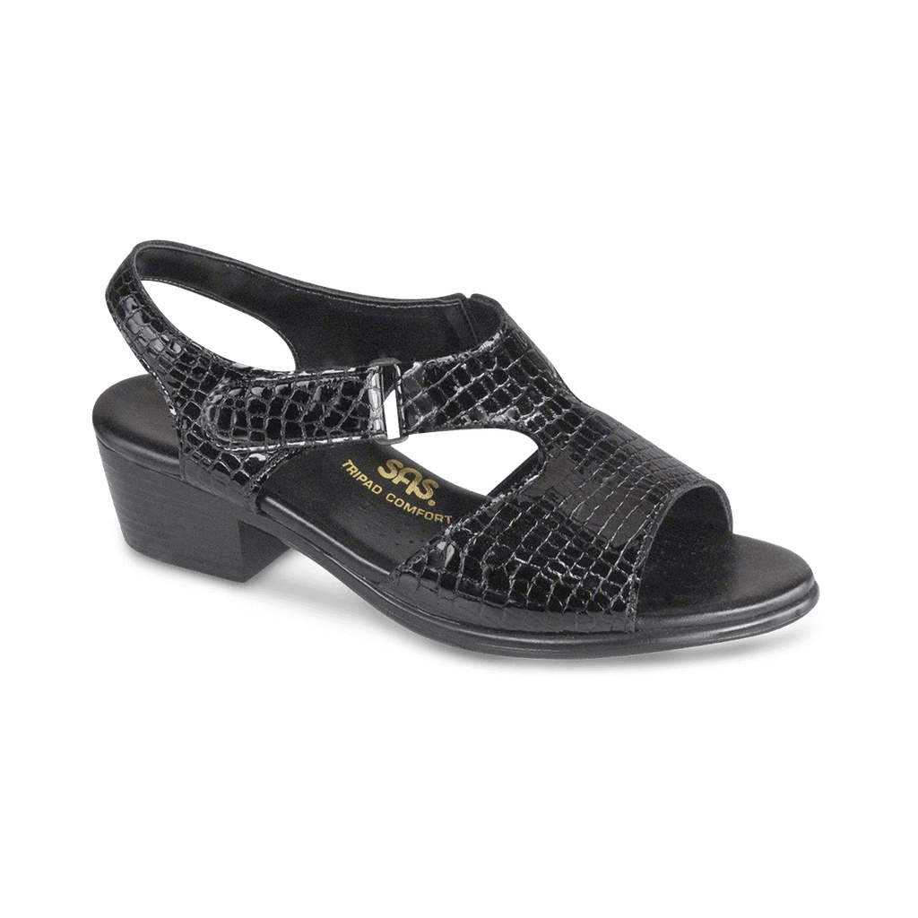 BLK P. CROC | SAS Suntimer - Heeled Sandal for women at Brandy Shoes Made in USA