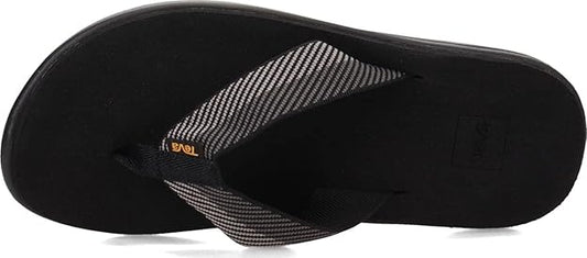 VOYA FLIP Grey Vori Black Gray Vgbr Thong Sandals