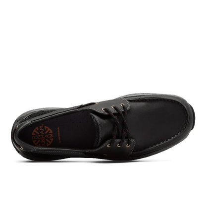 CAPTAIN BK | Dunham Captain - Black Boat Shoes-BLACK-MCN410BK-Brandy