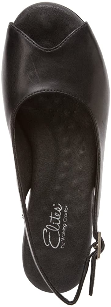 WALKING CRADLE, WEDGED HEEL SANDALS HOLIDAY BLK