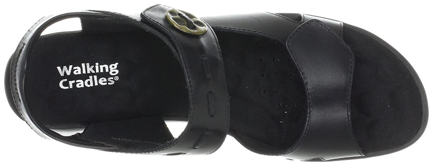 WALKING CRADLE LUCY BLACK SANDAL