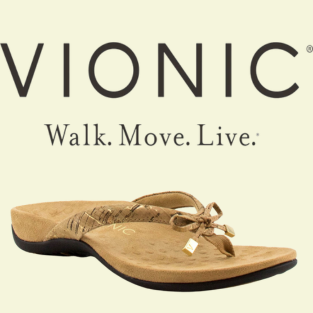 Vionic shoes with logo at brandys shoes