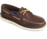 AUTHENTIC ORIGINAL BOAT SHOE | Sperry Top Sider Men's Authentic Original 2 Eye 0195115 Loafer Shoes-Classic Brown Boat Shoes-Made in USA