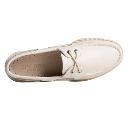 Men's Authentic Original 2-Eye Boat Shoe | Men's Sperry Topsider Authentic Original A/O Bone/ICE 2-Eye Boat Shoe-Made in USA