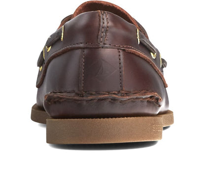 AUTHENTIC ORIGINAL BOAT SHOE | Sperry Top Sider Men's Authentic Original 2 Eye 0195214 Loafer Shoes-Amaretto Boat Shoes-Made in USA
