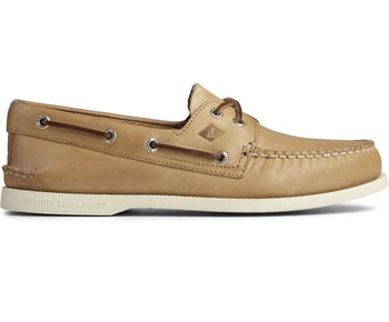 AUTHENTIC ORIGINAL BOAT SHOE | Sperry Top Sider Men's Authentic Original 2 Eye 0197632 Loafer Shoes-STONE/Oatmeal Boat Shoes-Made in USA
