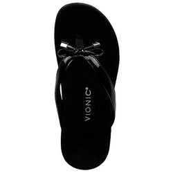 Bella Patent Bow Thong Vionic
