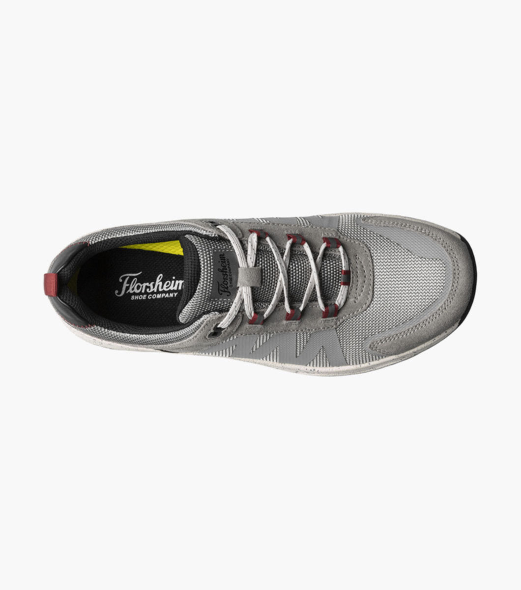 TREADLITE GREY | TREAD LITE  Mesh Moc Toe Lace Up Sneaker-Brandy