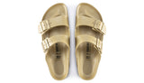 ARIZONA MET GOLD EVA | Birkenstock 1022465 UNISEX Arizona Essentials EVA Waterproof Metallic Gold Sandals-Made in Germany-Brandy's Shoes