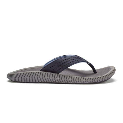 olukai men's ulele depth charcoal blue