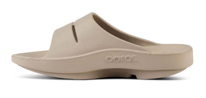 oofos men's ooahh nomad slide beige