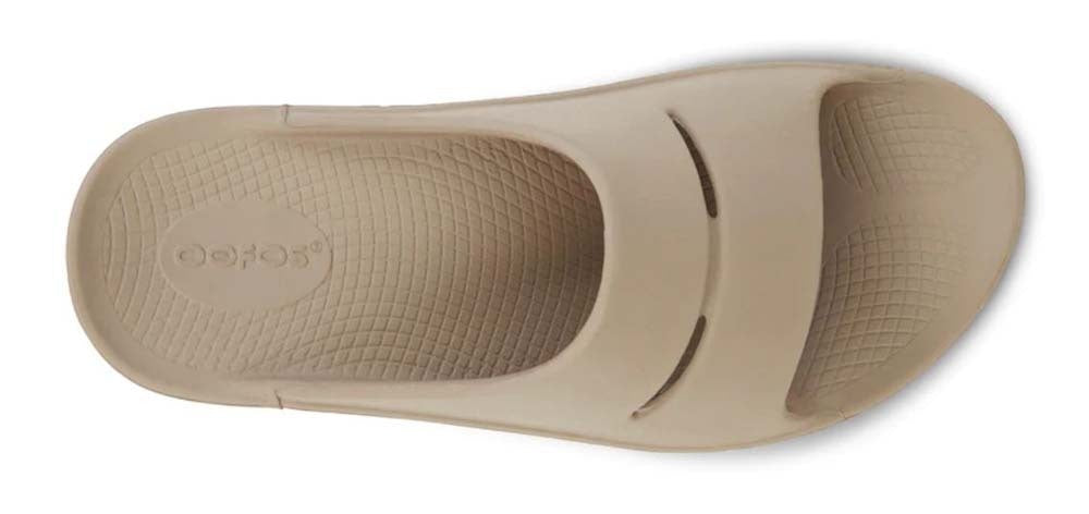 oofos men's ooahh nomad slide beige