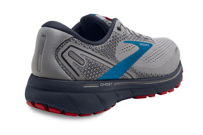 Ghost 14 Men's road-running shoes  GREY//Blue/Red | Brooks Ghost 14 running shoes for men-110369-078-Brandy
