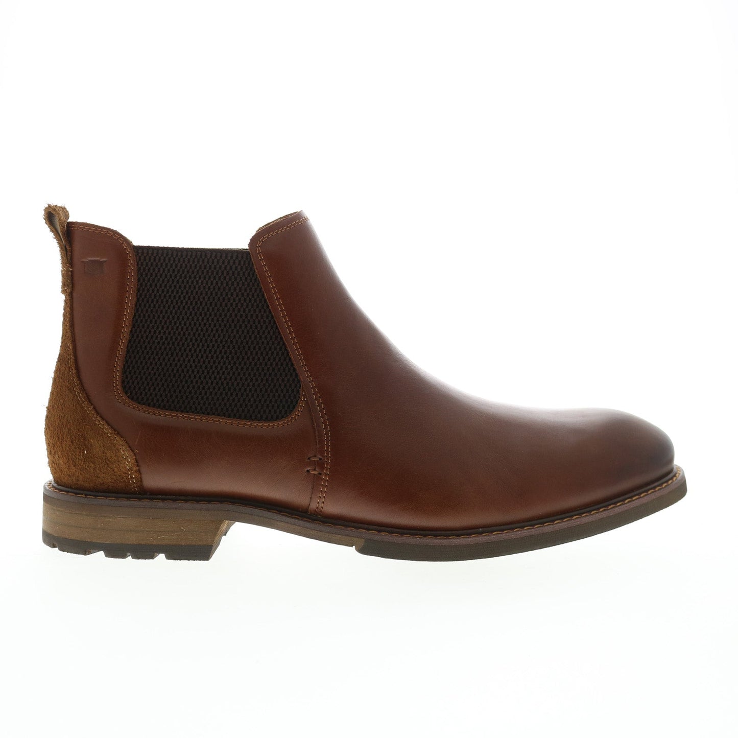 CABIN GORE BOOT CHES | Florsheim Cabin Gore Boot 11781-205-D Mens Brown Leather Chelsea Boots-Brandy