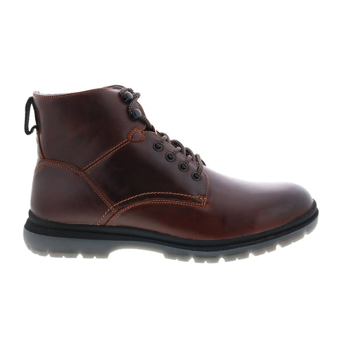 LOOKOUT P.TOE BOO BR | Florsheim Lookout Plain Toe Lace Up Boot Mens Boot-Brandy
