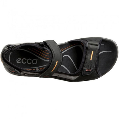 YUCATAN BLK | Ecco Offroad Yucatan Sandals - Black/Mole-Brandy