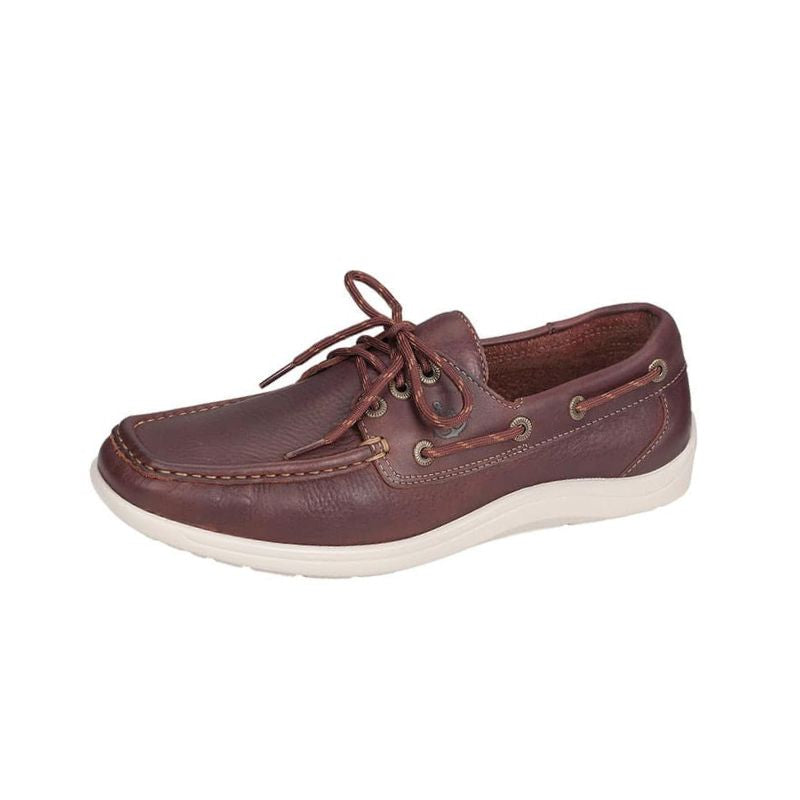 Decksider Lace Up Boat Shoe | SAS MEN Decksider Lace Up Boat Shoe BROWN Made in USA  Brandy's Shoes