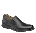 Shuler Moc Toe Black Slip-On Shoes