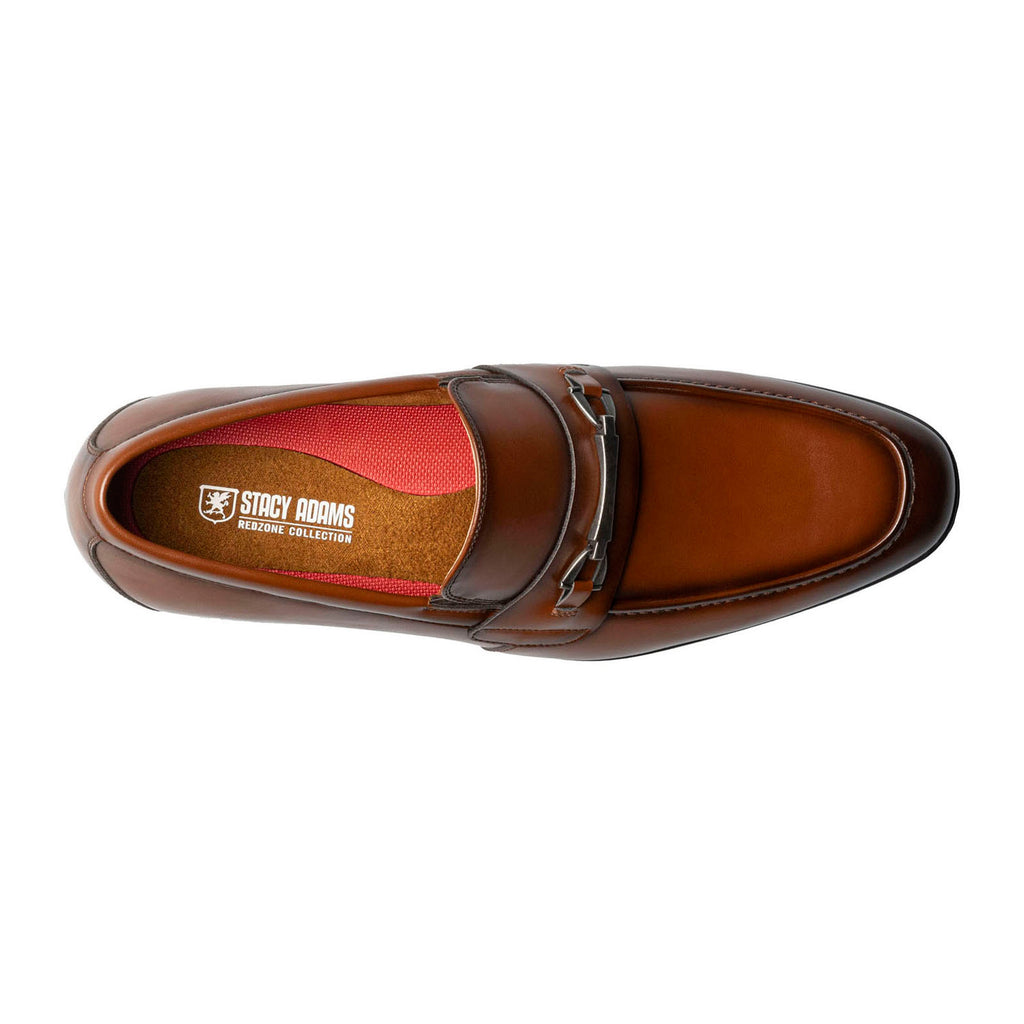 stacy adams men's novak loafer cognac