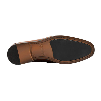 stacy adams men's novak loafer cognac