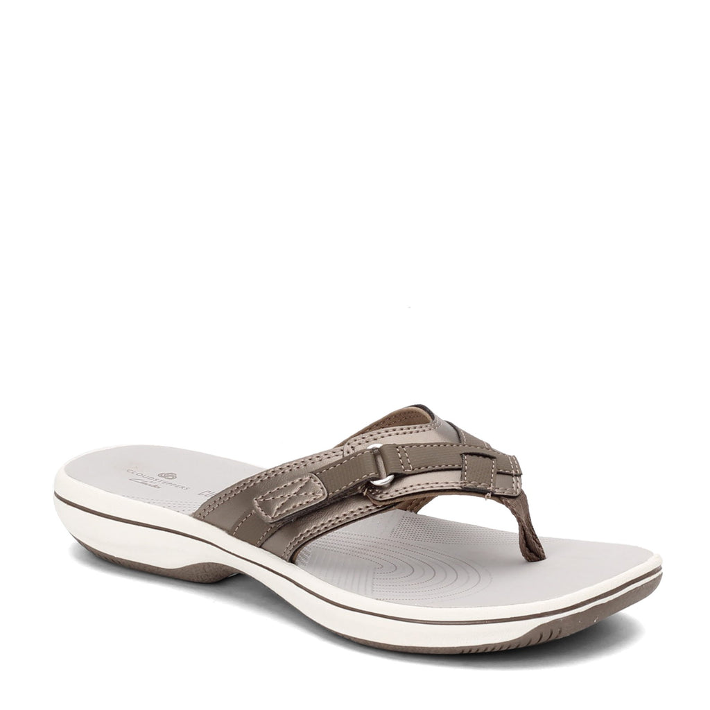 Womens Clarks Breeze Sea Pewter  Flip-flop