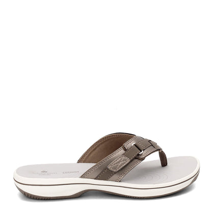 Womens Clarks Breeze Sea Pewter  Flip-flop