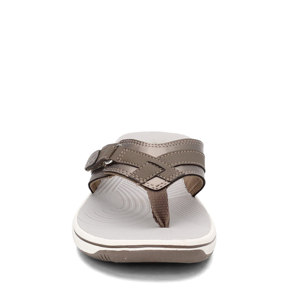 Womens Clarks Breeze Sea Pewter  Flip-flop