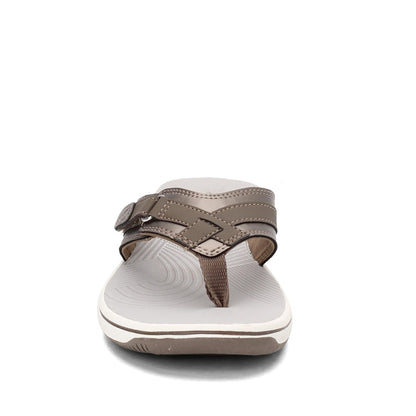 Womens Clarks Breeze Sea Pewter  Flip-flop