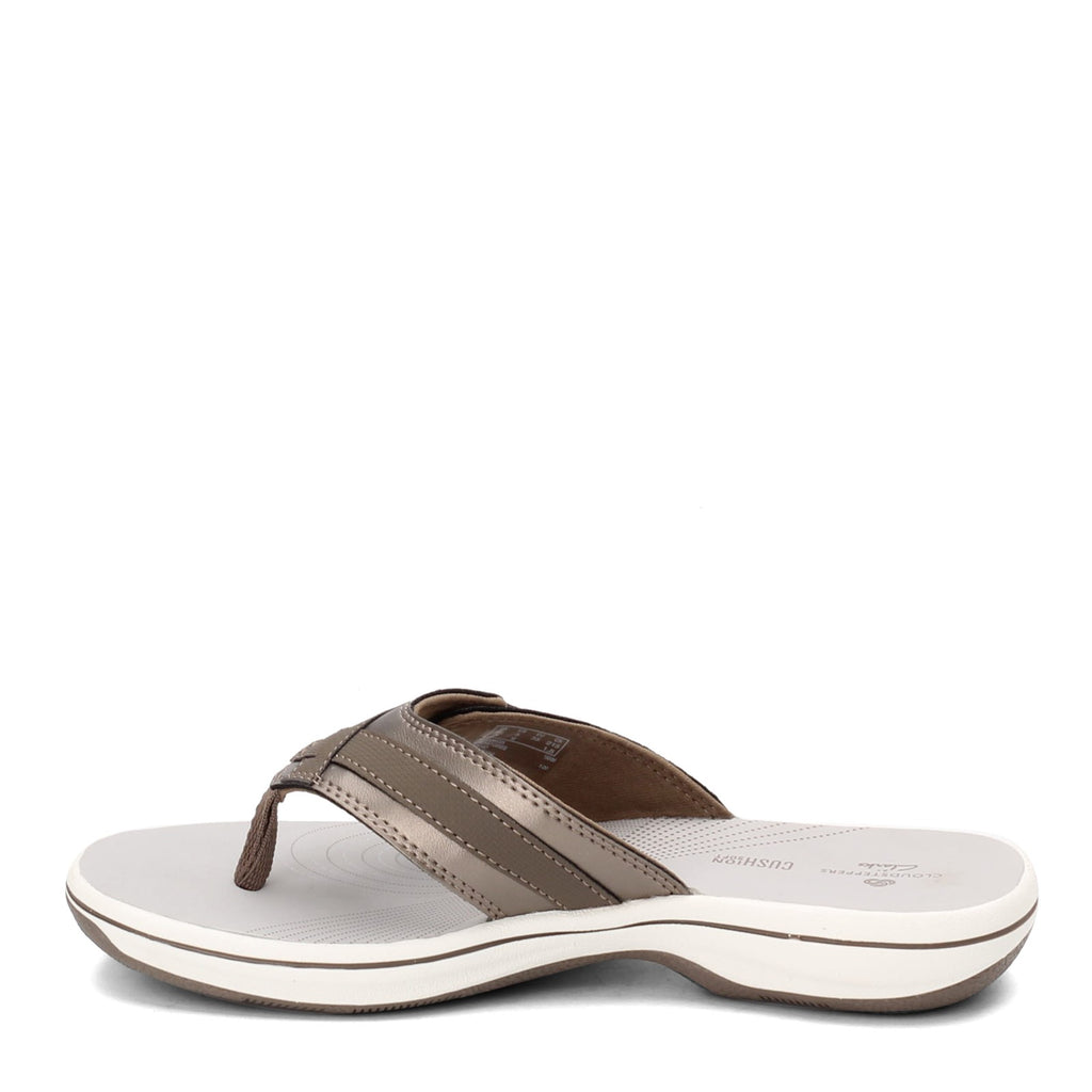 Womens Clarks Breeze Sea Pewter  Flip-flop