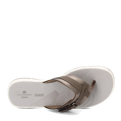 Womens Clarks Breeze Sea Pewter  Flip-flop