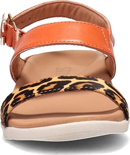 LUCIA SUNSET LEOPERD | Strive Lucia Sunset/Leopard - Orthotic Sandals with Built-in Arch Support at Brandy's Shoes Made in USA