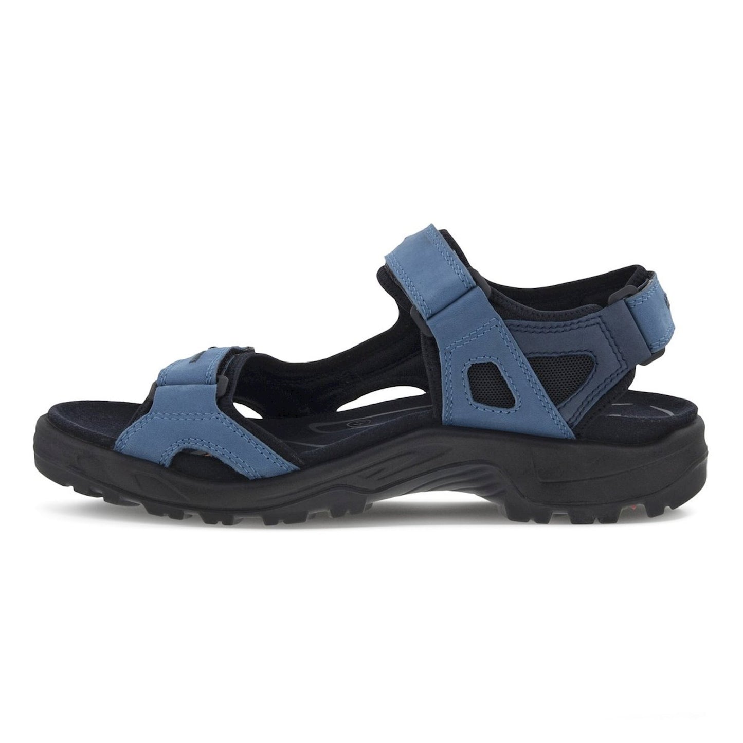 YUCATAN PETRO BLUE | Men's sandals Ecco 6956456923, blue, genuine leather/nubuck/textile-Brandy