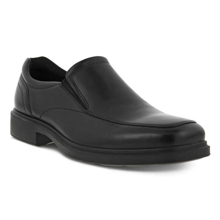 HELSINKI 2 BK SLIPON | Ecco 500154 01001 Helsinki 2 Black Slip On Shoes-Brandy