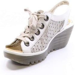 Yorl Silver Offwhite Fly London