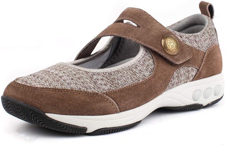 MJ LTE TAUPE | Therafit Mary Jane Lite Adjustable Shoe for Plantar Fasciitis/Foot Pain-Brandy