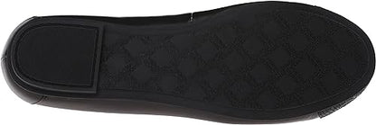 SPARK MINNA BLACK | Vionic Minna Snake Print Leather Cap-Toe Bow Ballet Flats-Brandy