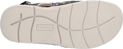 EILEEN 3-STRAP FLORAL | Rockport Women's Cl Eileen 3 Strap Sandal-Brandy