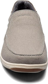Men's Florsheim, Lakeside Canvas Moc Slip On | Florsheim Lakeside CNV Sl 13401-020 Men Gray-Brandy