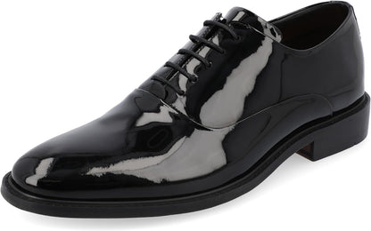 DEVOS BLACK PATENT | Plain Toe Oxford Dress Shoe at Brandy's Shoes Made in USA