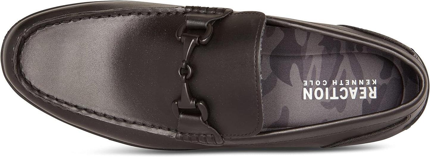 Kenneth Cole Reaction Men's Estate 2.0 Bit Loafer Dress Shoe Black | Kenneth Cole Men's Estate 2.0 Bit Loafer at Brandy's Shoes Made in USA