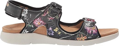 EILEEN 3-STRAP FLORAL | Rockport Women's Cl Eileen 3 Strap Sandal-Brandy