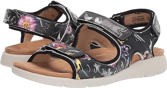 EILEEN 3-STRAP FLORAL | Rockport Women's Cl Eileen 3 Strap Sandal-Brandy