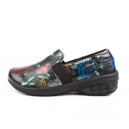 therafit women's annie black floral