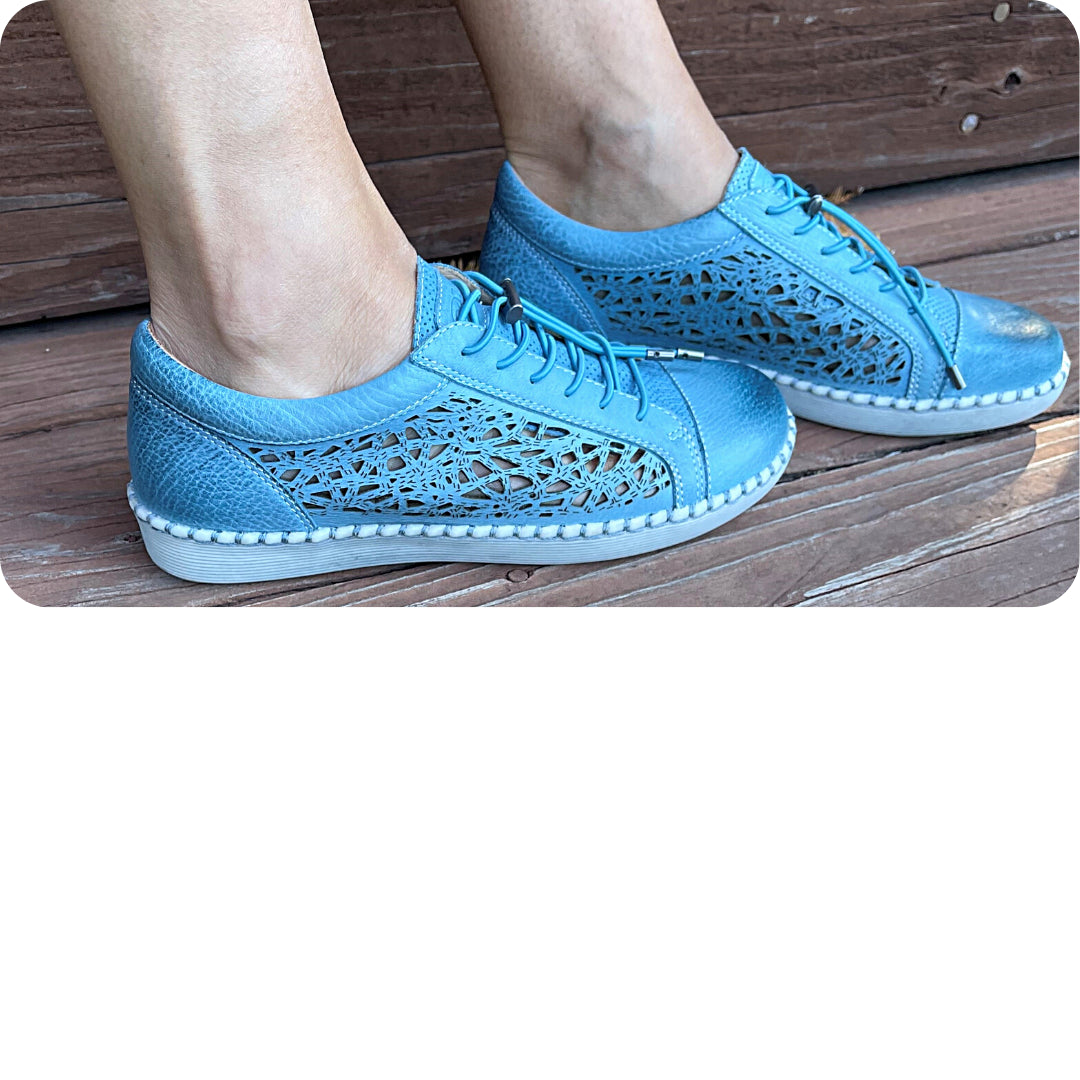 ATHENA BLUE Biza Women Athena Blue ShoeMade in USABrandy's Shoes