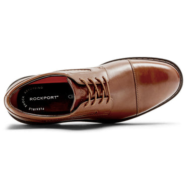 Tanner Cap Toe Cognac -  Rockport at Brandys Shoes