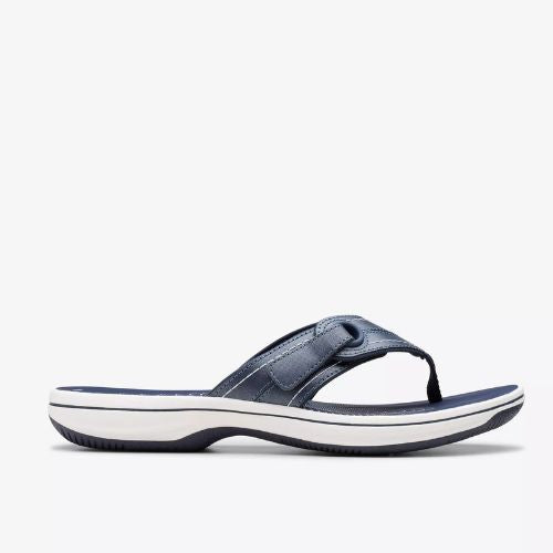 CLARKS WOMEN BREEZE  NAVY SLIPPERS