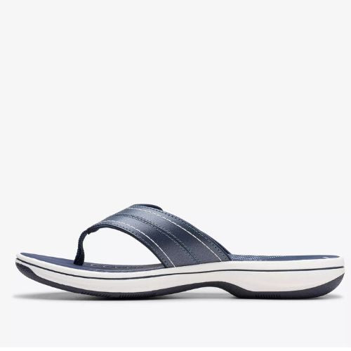 CLARKS WOMEN BREEZE  NAVY SLIPPERS