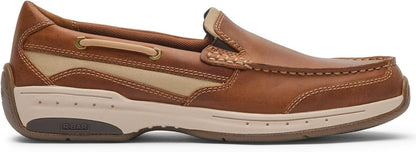 Men's Dunham Captain Venetian Slip-On Boat Shoe Tan