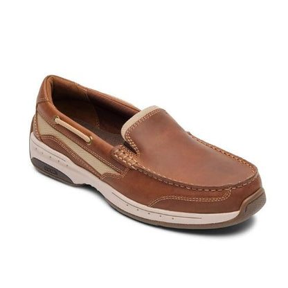 Men's Dunham Captain Venetian Slip-On Boat Shoe Tan
