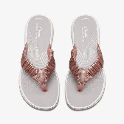 Clarks Women's Breeze Rae Rose Gold Sandals